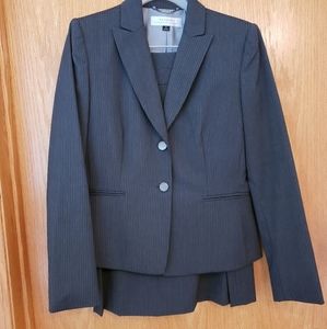 Tahari Pinstriped Suit Set